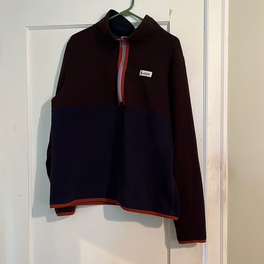 Cotopaxi Maroon and Navy Sweatshirt
